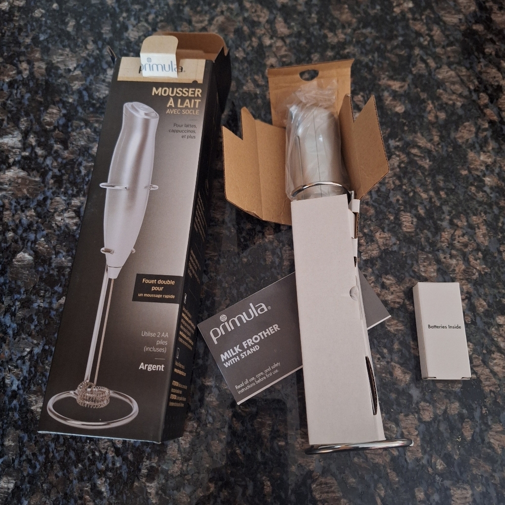 Milk Frother Double Wisk with stand NWT - Picture 2 of 2